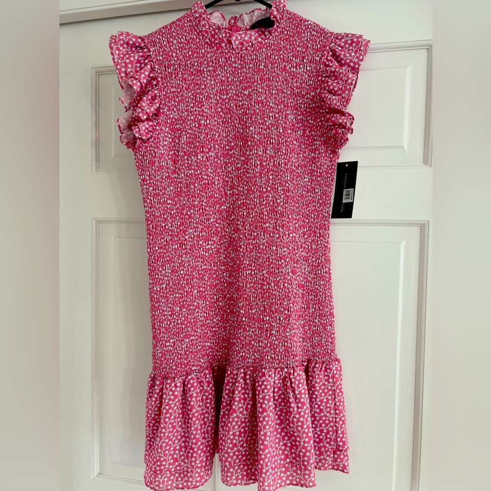 French Connection pink floral dress NWT